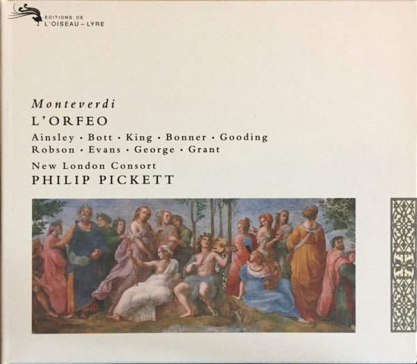 Monteverdi – L'Orfeo, Philip Pickett, New London Consort · Germany 1992 L'Oiseau-Lyre – 433 545-2 2xCD Box Set