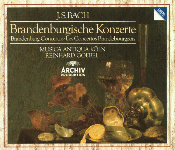J.S.Bach– Musica Antiqua Köln, Reinhard Goebel – Brandenburg Concerto, 2xCD W. Germany 1987 Archiv Produktion – 423 116-2
