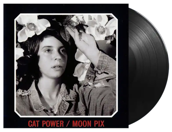 Cat Power Moon Pix vinyl LP, indie rock, haunting, intimate, moody dark cover art