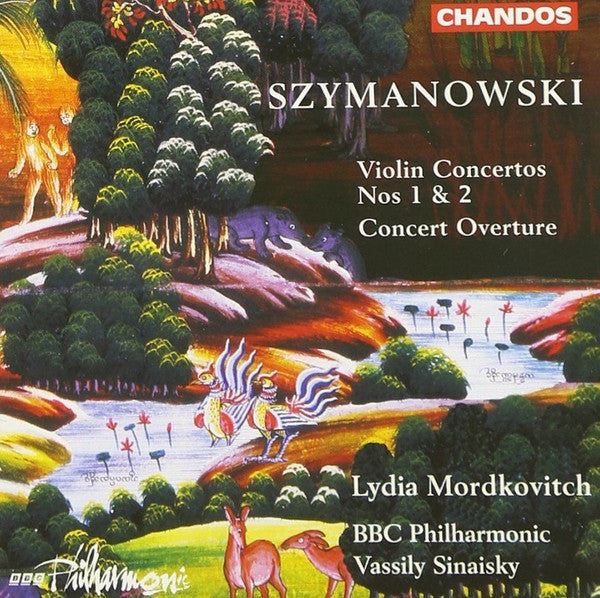 Szymanowski, Mordkovitch, BBC Philharmonic, Sinaisky ‎– Violin Concertos Nos 1 & 2 - Concert Overture. EU 1996 Chandos CHAN 9496