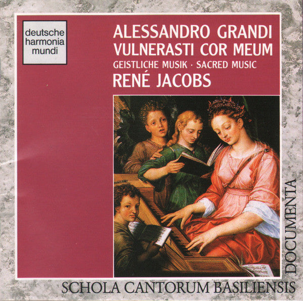 Alessandro Grandi . Geistliche Musik. René Jacobs. E.U. 1993 Deutsche Harmonia Mundi – 05472 77281 2
