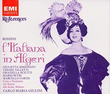 Rossini – L'Italiana in Algeri, Giulietta Simionato, Carlo Maria Giulini. 2xCD E.U. EMI Classics CHS 7 64041 2