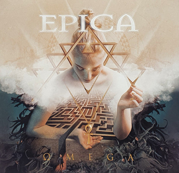 Epica – Omega, E.U. 2021 Nuclear Blast – 27361 54521 White Sky Blue Splattered 2xLP