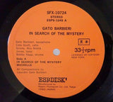Gato Barbieri - In Search Of The Mystery, ESP Disk SFX-10724 Japan Promo Vinyl LP
