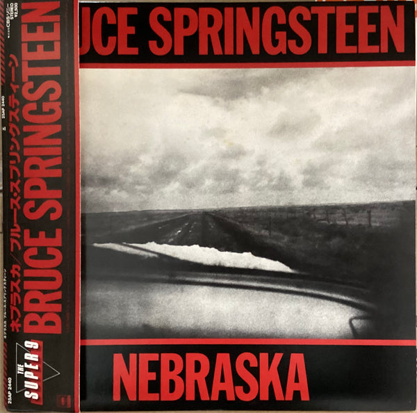 Bruce Springsteen - Nebraska, 1982 The Super 9 CBS/Sony 25AP 2440 Japan LP & OBI