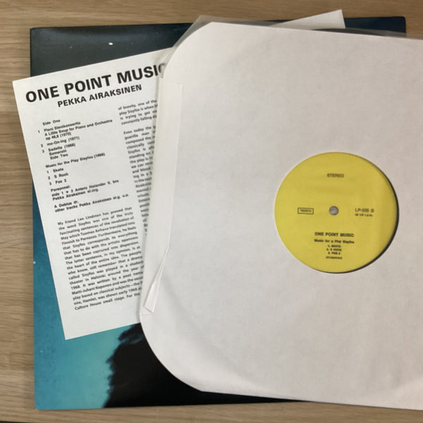 Pekka Airaksinen - One Point Music, 2011 O Records ORLP 035 Reissue Vinyl LP Pekka Airaksinen - One Point Music, 2011 O Records ORLP 035 Reissue Vinyl LP