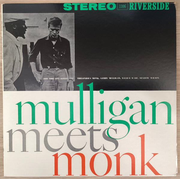 Thelonious Monk Meets Gerry Mulligan, Riverside SMJ-6107 Japan Vinyl
