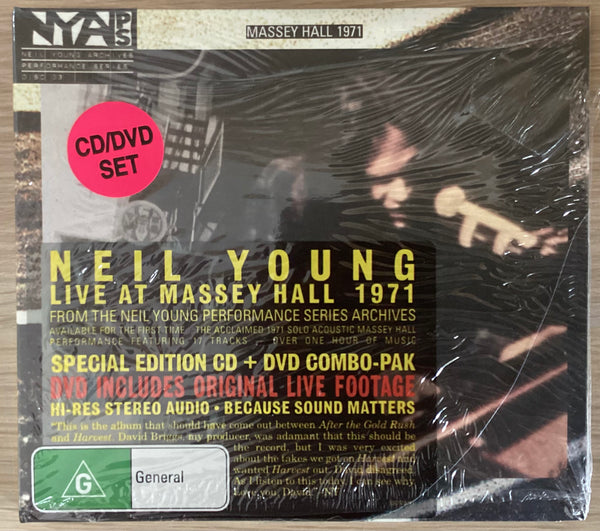 Neil Young ‎– Live At Massey Hall 1971, Reprise Records ‎– 9362433272 CD - DVD Sealed
