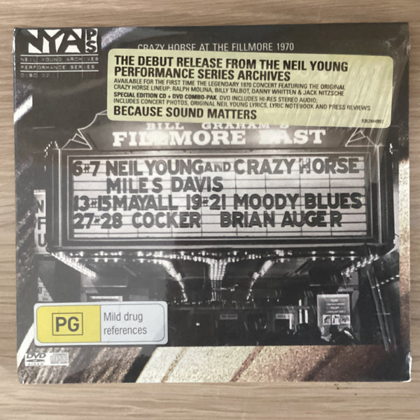 Neil Young & Crazy Horse – Live At The Fillmore East, Reprise Records – 9362444992, HDCD CD - DVD Sealed