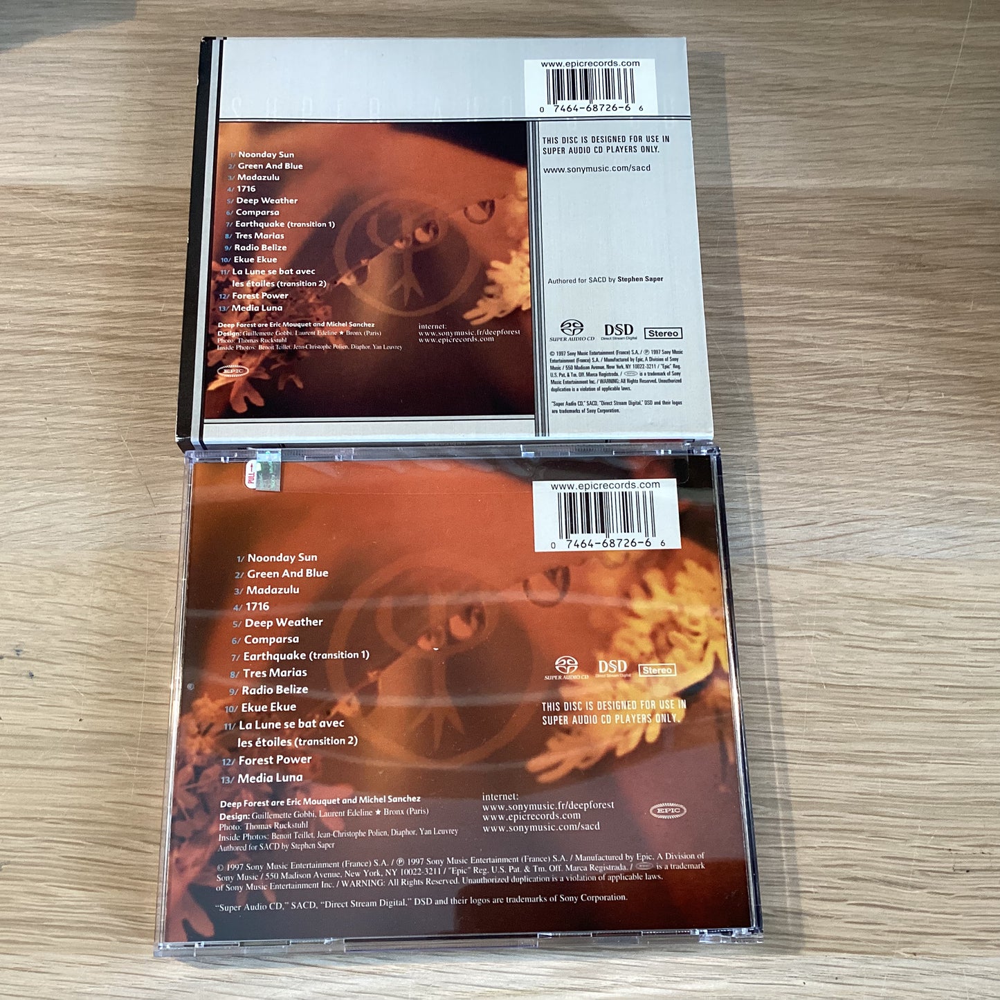 Deep Forest III – Comparsa, US 2001 Epic Records Group – ES 68726 – SACD
