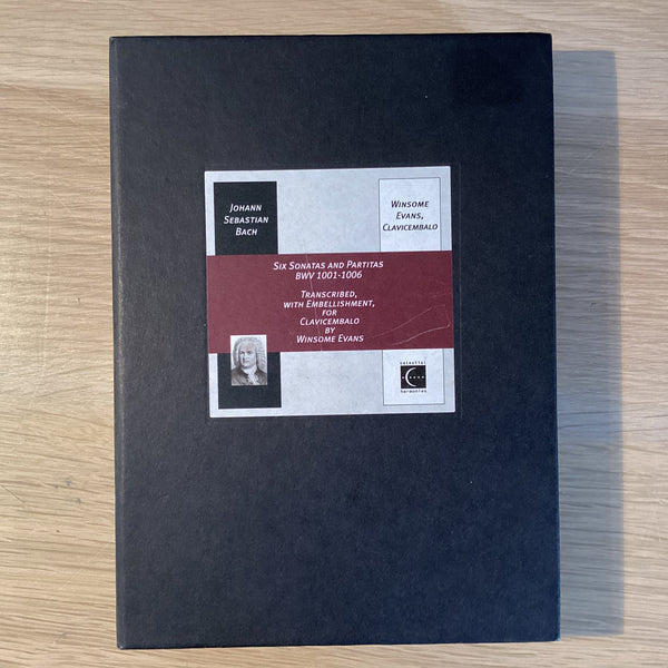 Bach: six sonatas and partitas bwv 1001 - 1006 transcribed, Winsome Evans, Celestial Harmonies 14268-5 2xCD & Pocket Score