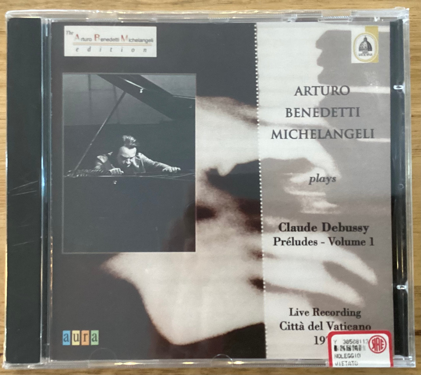 Arturo Benedetti Michelangeli, Debussy – Préludes - Vol. 1, Italy 1998 Aura Music AUR 201-2
