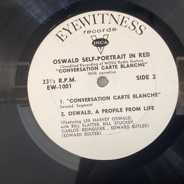 Lee Harvey Oswald – Oswald Self-Portrait In Red, US 1965 Eyewitness Records EW-1001 Lee Harvey Oswald – Oswald Self-Portrait In Red, US 1965 Eyewitness Records EW-1001