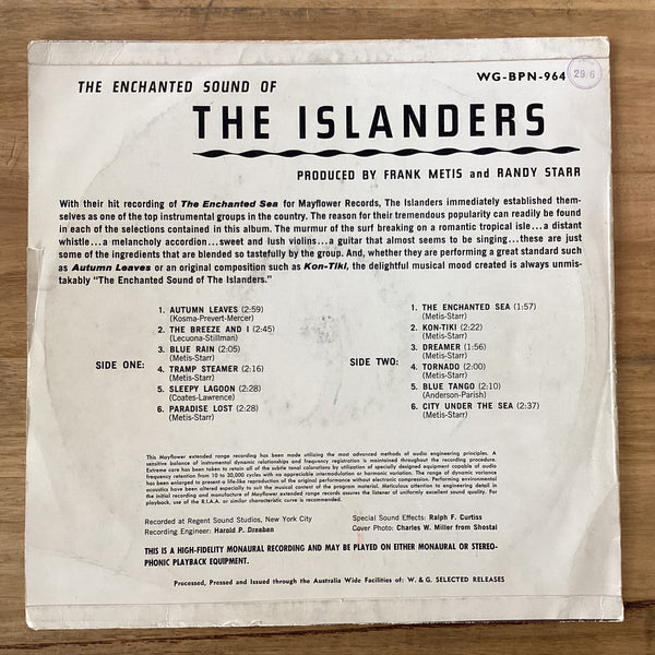 The Islanders – The Enchanted Sound Of The Islanders, Australia W & G – WG-BPN-964 The Islanders – The Enchanted Sound Of The Islanders, Australia W & G – WG-BPN-964