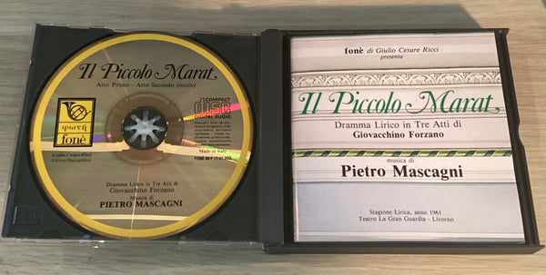 Pietro Mascagni – Il Piccolo Marat, Italy Fonè – 88 F 17-37 2xCD Pietro Mascagni – Il Piccolo Marat, Italy Fonè – 88 F 17-37 2xCD