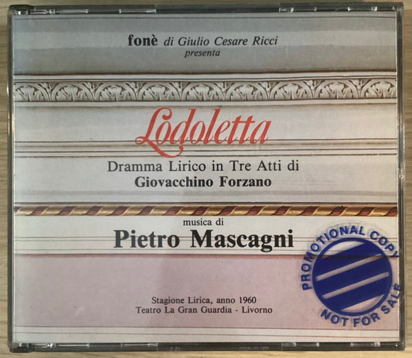 Pietro Mascagni – Lodoletta, Giovacchino Forzano. Italy Fonè – 88 F 16-36 2xCD