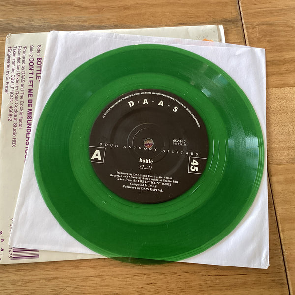 Doug Anthony All Stars – Bottle. 1990 Australian Green Coloured 7 Doug Anthony All Stars – Bottle. 1990 Australian Green Coloured 7