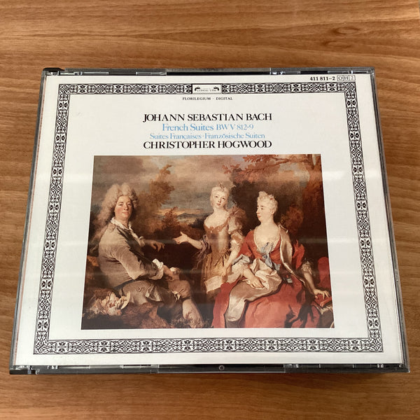 Bach : Christopher Hogwood – The French Suites (BWV 812-819), W. Germany 1986 2xCD L'Oiseau-Lyre 411 811-2