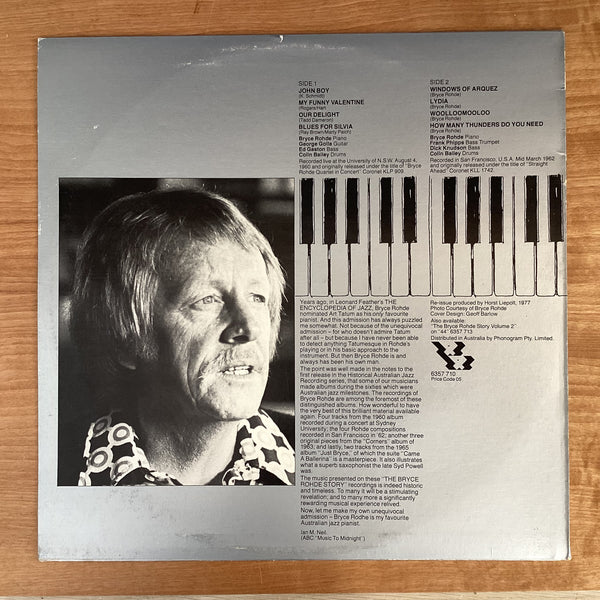 Bryce Rohde Quartet – The Bryce Rohde Story Vol 1, 1977 Australia 44 Records 6357 710 (Test Pressing) Bryce Rohde Quartet – The Bryce Rohde Story Vol 1, 1977 Australia 44 Records 6357 710 (Test Pressing)