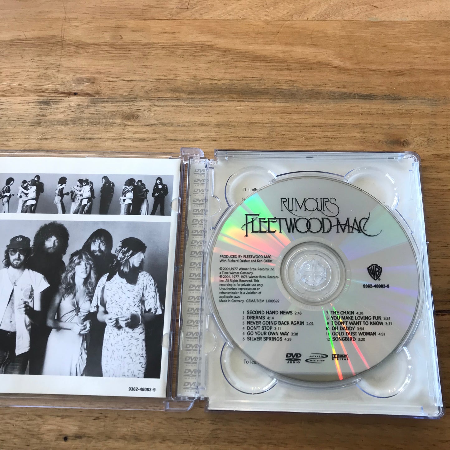 Fleetwood Mac – Rumours, Germany Warner Bros. Records – 9362-48083-9 DVD-Audio