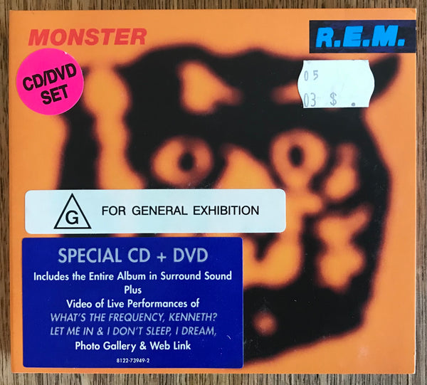 R.E.M. – Monster, EU 2005 Warner Bros. Records ‎– 8122-73949-2  CD+DVD