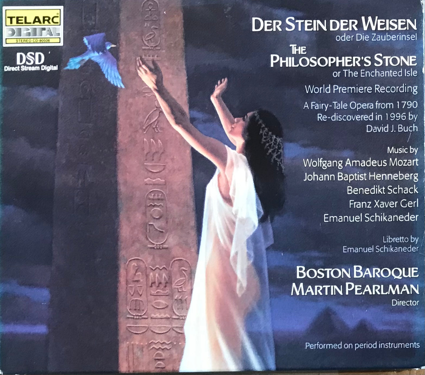 Mozart - The Philosopher's Stone Or The Enchanted Isle, Martin Pearlman. 3xCD 1999 Promo. Telarc Digital – CD-80508
