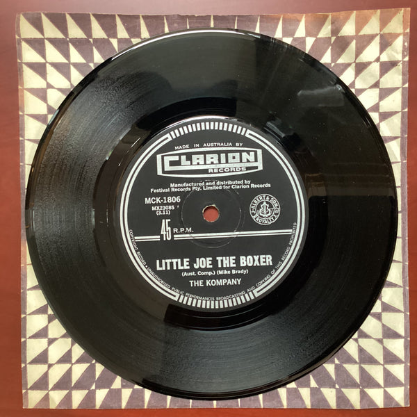 The Kompany – Little Joe The Boxer, 7" Single, Australia 1967, Clarion Records – MCK-1806