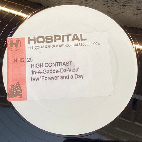 High Contrast – In-A-Gadda-Da-Vida / Everything's Different (Calibre Remix), Hospital Records – NHS125P Vinyl