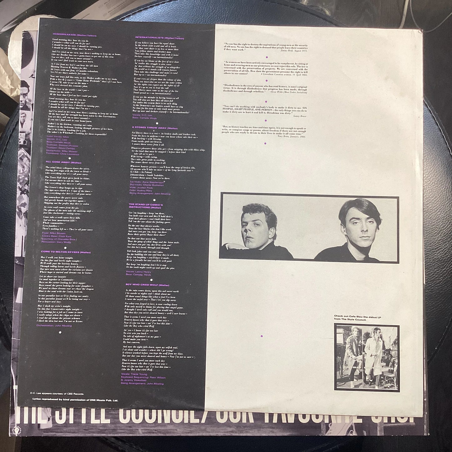 The Style Council – Our Favourite Shop, UK 1985 Vinyl LP