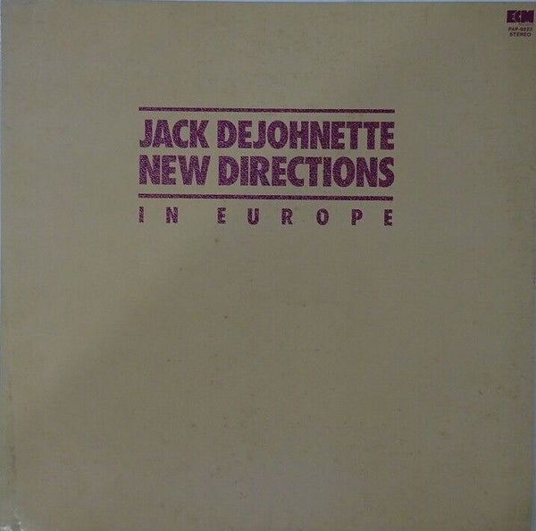 Jack DeJohnette - New Directions In Europe, ECM PAP-9223 Japan Promo Vinyl LP