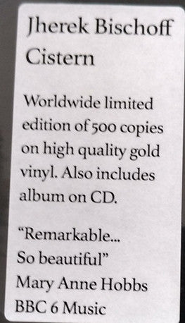 Jherek Bischoff – Cistern, Leaf – BAY 99V, Ltd. Edition Gold Coloured Vinyl + CD