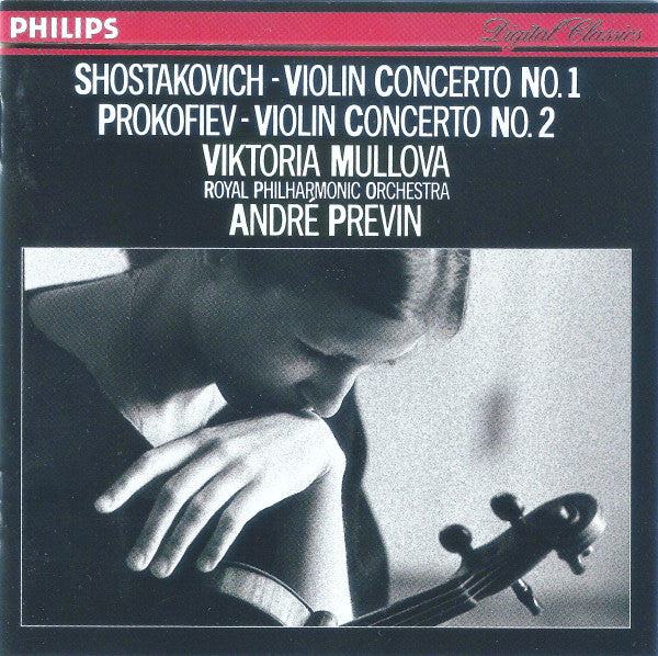 Shostakovich . Prokofiev . Violin Concertos – Viktoria Mullova, RPO, Previn, 1989 W. Germany Philips ‎– 422 364-2