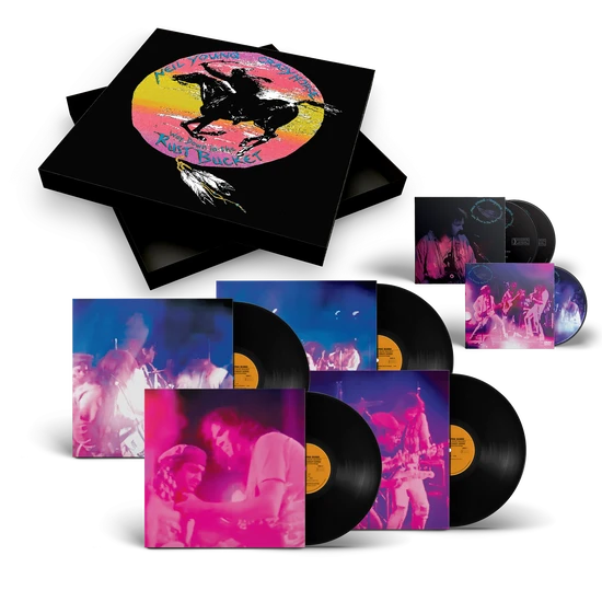 Cover of Neil Young With Crazy Horse – Way Down In The Rust Bucket 4xLP 2xCD 1 DVD Box Set