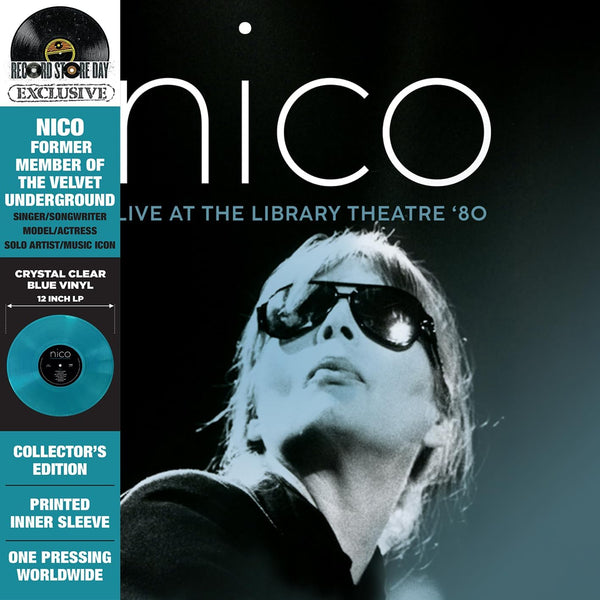 Nico – Live At The Library Theatre '80, RSD Clear Blue Vinyl LP