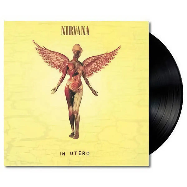 Nirvana In Utero vinyl LP, grunge rock, 1993 album, anatomical angel cover art