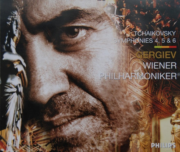 Tchaikovsky - Wiener Philharmoniker, Gergiev ‎– Symphonies 4, 5 & 6, 3xCD EU 2005 Philips ‎– 475 6315