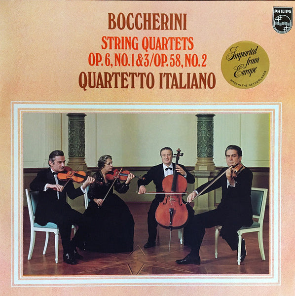 Boccherini - Quartetto Italiano ‎– String Quartets, 1977 Philips ‎– 9500 305
