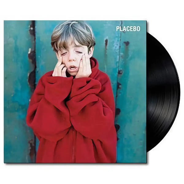 Placebo self-titled vinyl LP, alternative rock album, 1996 debut, kid wearing a red jacket on the cover