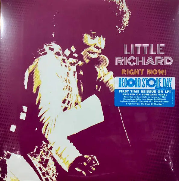 Little Richard – Right Now! RSD 2024 Sunflare Vinyl LP, collectible classic rock ’n’ roll vinyl record