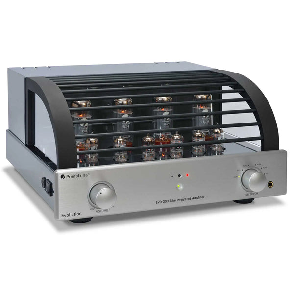 PrimaLuna Evolution EVO 300 tube integrated amplifier on a white background