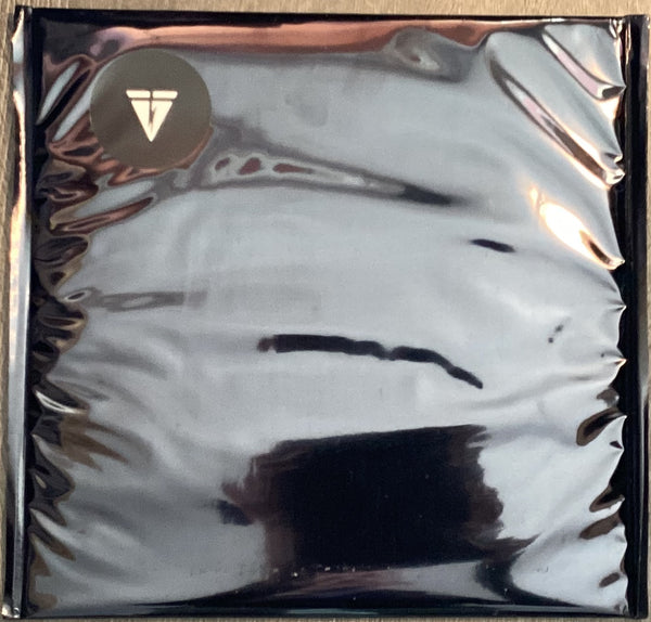 oversized black metallic photographic bags with Tape Loop Orchestra logo on the top corner.