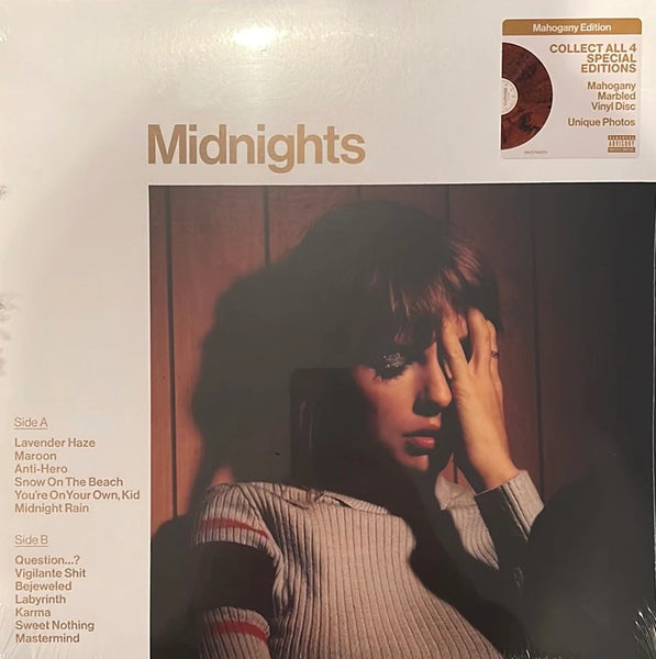Taylor Swift ‎– Midnights, Mahogany Marbled Vinyl LP