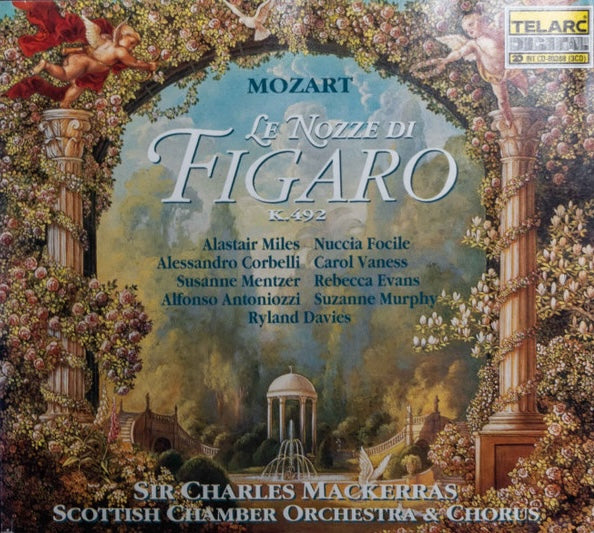 Mozart - Le Nozze Di Figaro K. 492, Miles, Sir Charles Mackerras. 3xCD US 1995 Telarc – CD-80388 Promo.