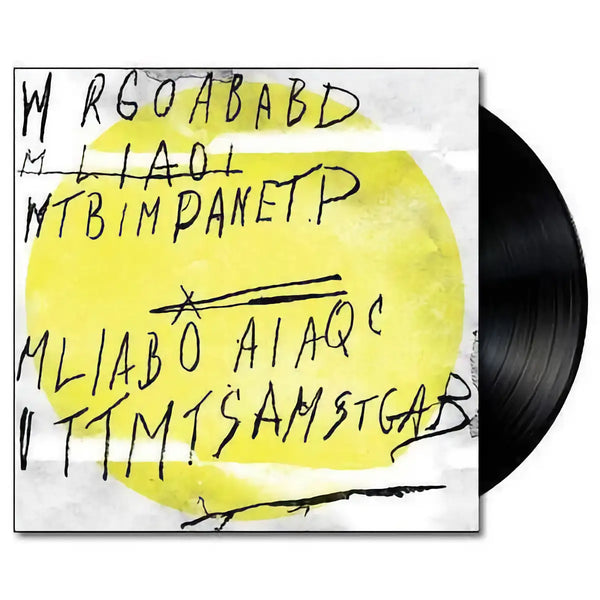 The Drones Feelin Kinda Free vinyl LP, alternative rock, Australian rock, abstract white and yellow cover