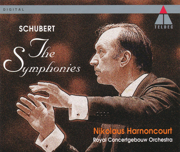 Schubert – The Symphonies, Nikolaus Harnoncourt, Germany 4xCD TELDEC 4509-91184-2