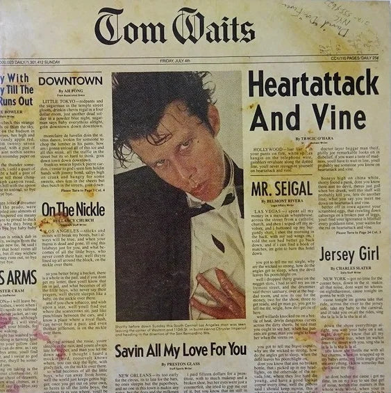 Tom Waits – Heartattack And Vine, 1980 Asylum Records – 6E-295 Japan Vinyl LP