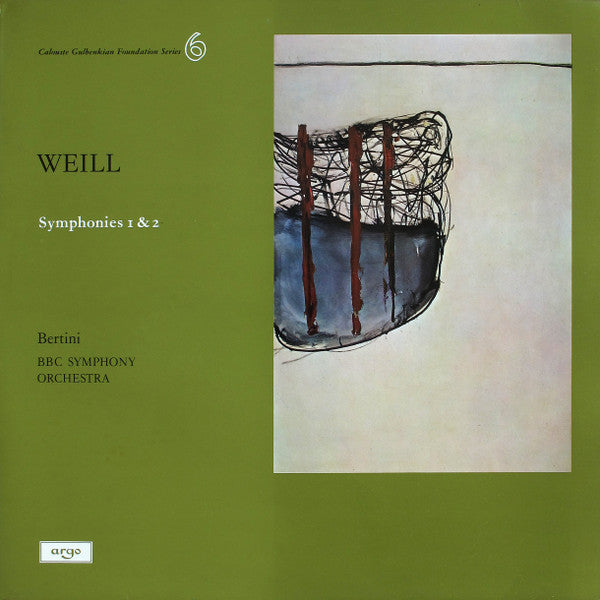 Weill - Bertini, BBC Symphony Orchestra – Symphonies 1 & 2, UK 1974 Promo. Argo ZRG 755