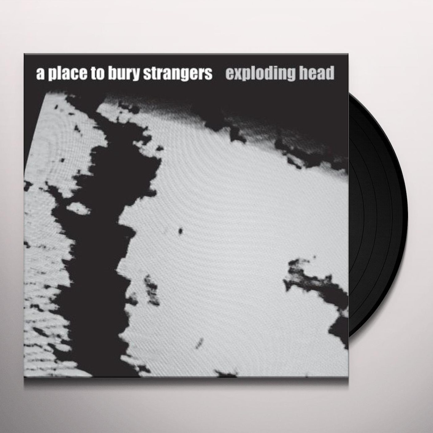 A Place To Bury Strangers - Exploding Head vinyl LP with a black and white abstract design cover.