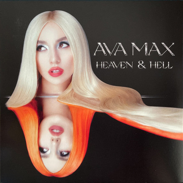 cover of Heaven & Hell limited blue transparent vinyl LP by Ava Max