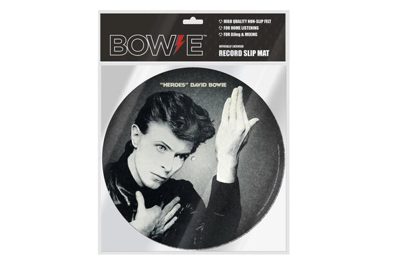 image of David Bowie “Heroes” turntable mat slipmat